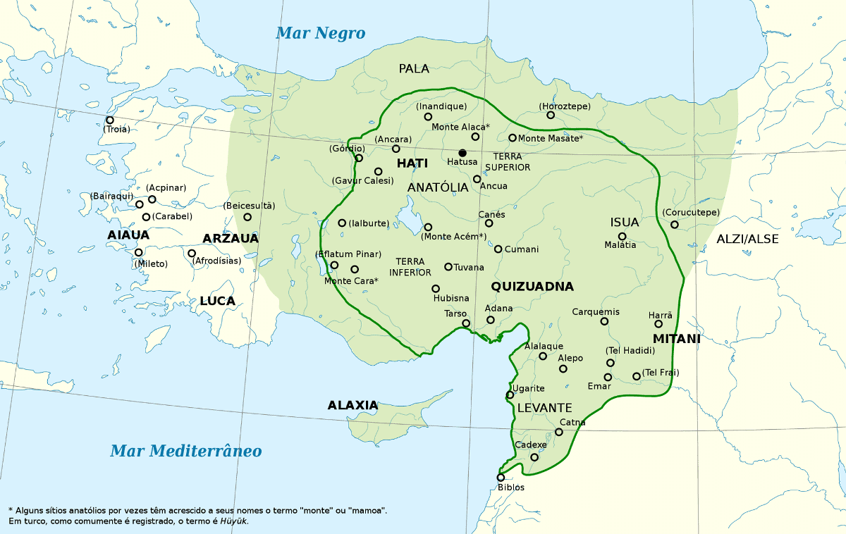 Mapa - Império Hitita
