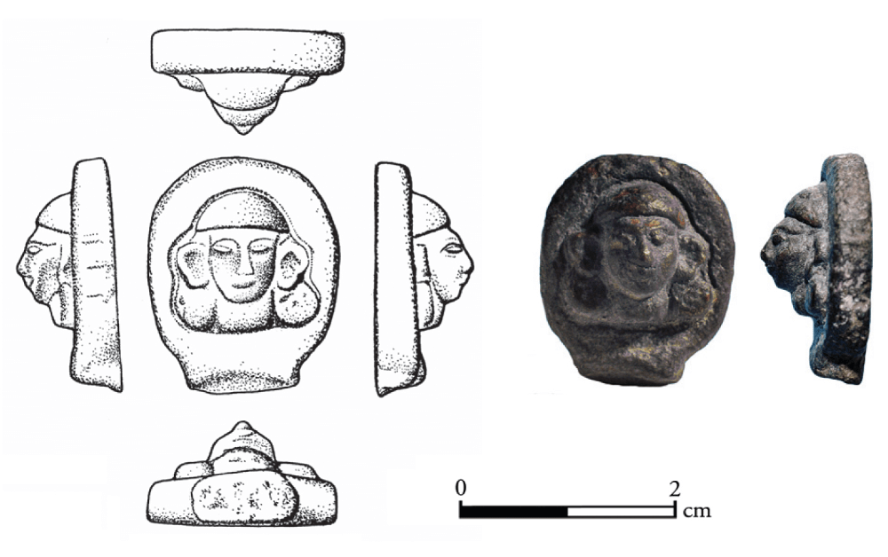 Eixo de uma carruagem encontrada no sítio arqueológico de Ahwat