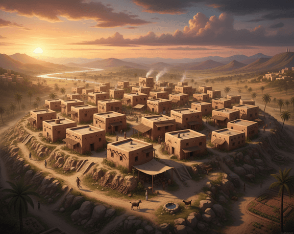 Ilustração da cidade de Quedes