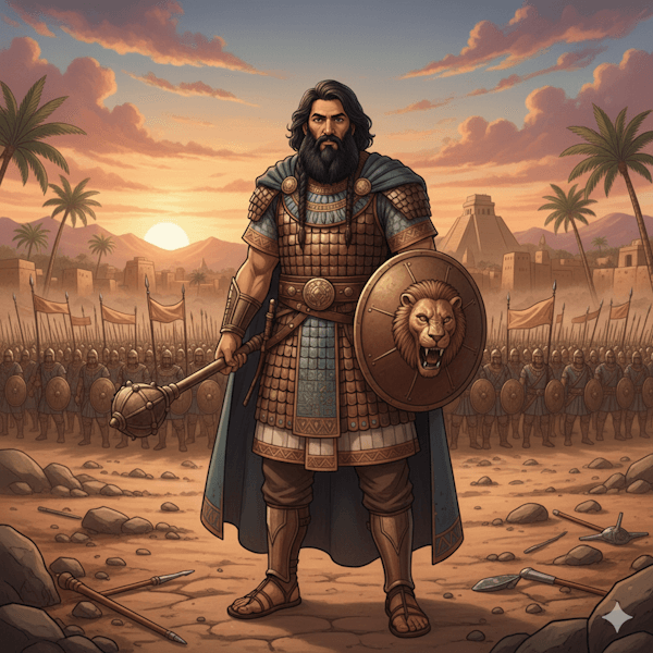 Ilustração de Sísera, general de Jabim II