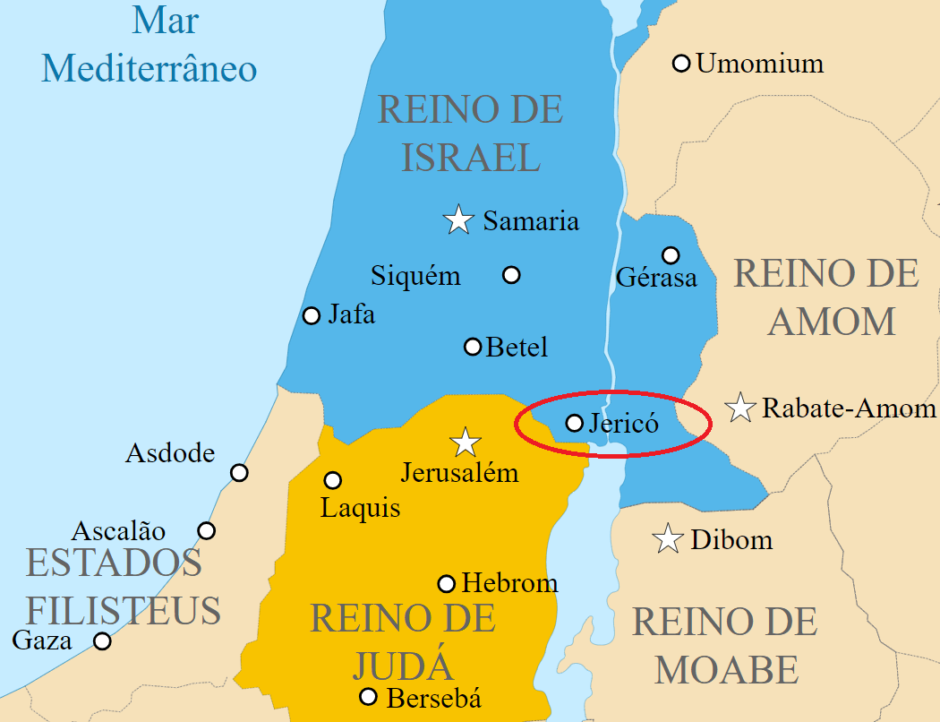 Mapa da cidade de Jericó