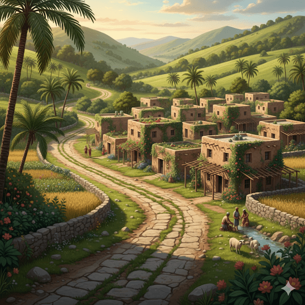 Ilustração da cidade de Ramá