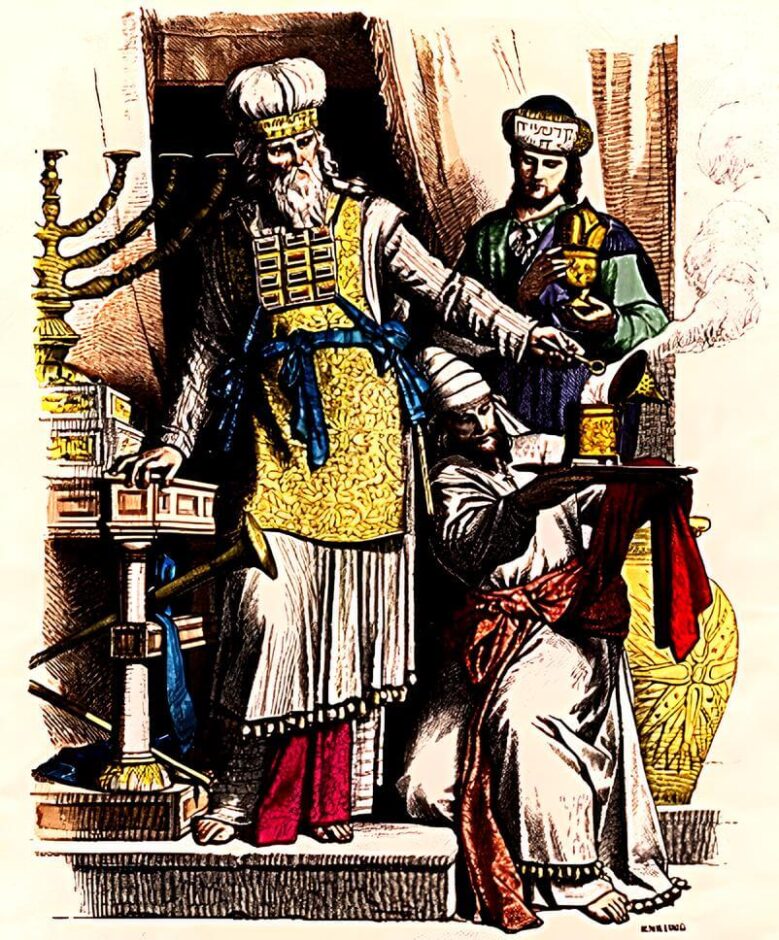 Ilustração de um sumo sacerdote de Israel. Quem realiza a Propiciação no Antigo Testamento