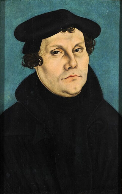 Martinho Lutero em 1529 por Lucas Cranach, o Velho. Sermões de Lutero