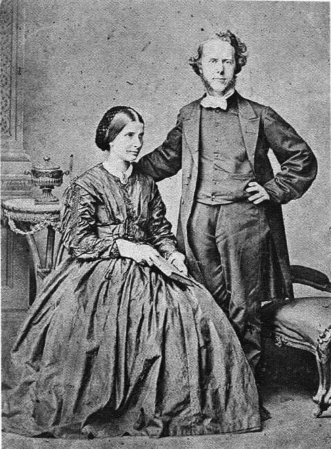 Retrato de Hudson e Maria Taylor em 1865