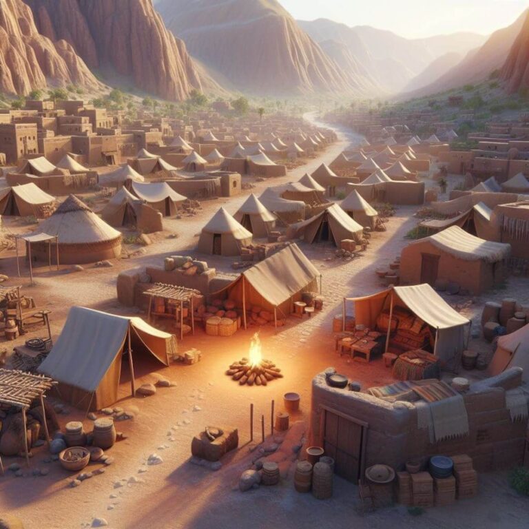 Ilustração da cidade de Jogbeá