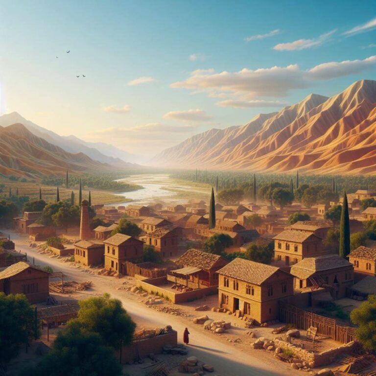 Ilustração da cidade de Peniel