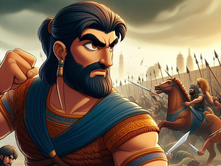 Ilustração de Gaal durante uma batalha