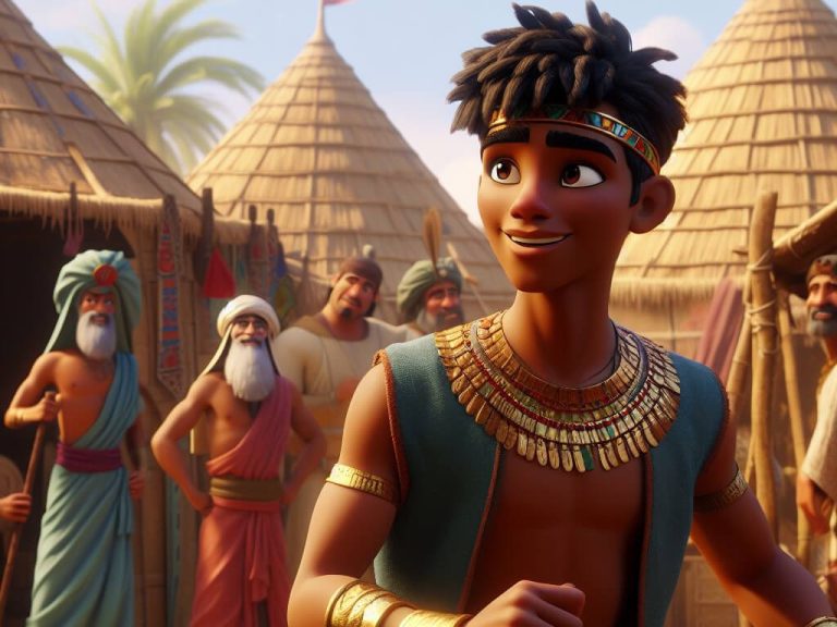 Ilustração de Jotão, filho mais novo de Gideão