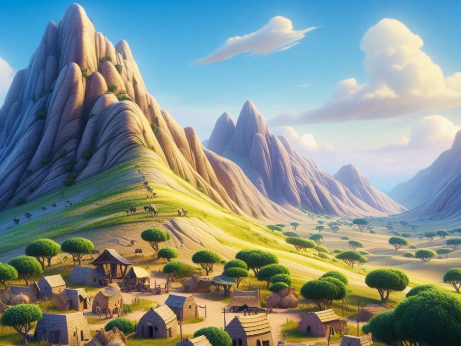 Ilustração do monte Zalmom