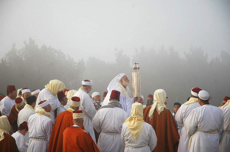 Peregrinação da Páscoa dos Samaritanos no Monte Gerizim