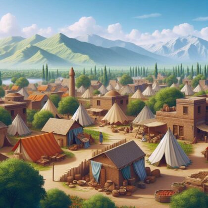 Ilustração da cidade de Samir de Judá