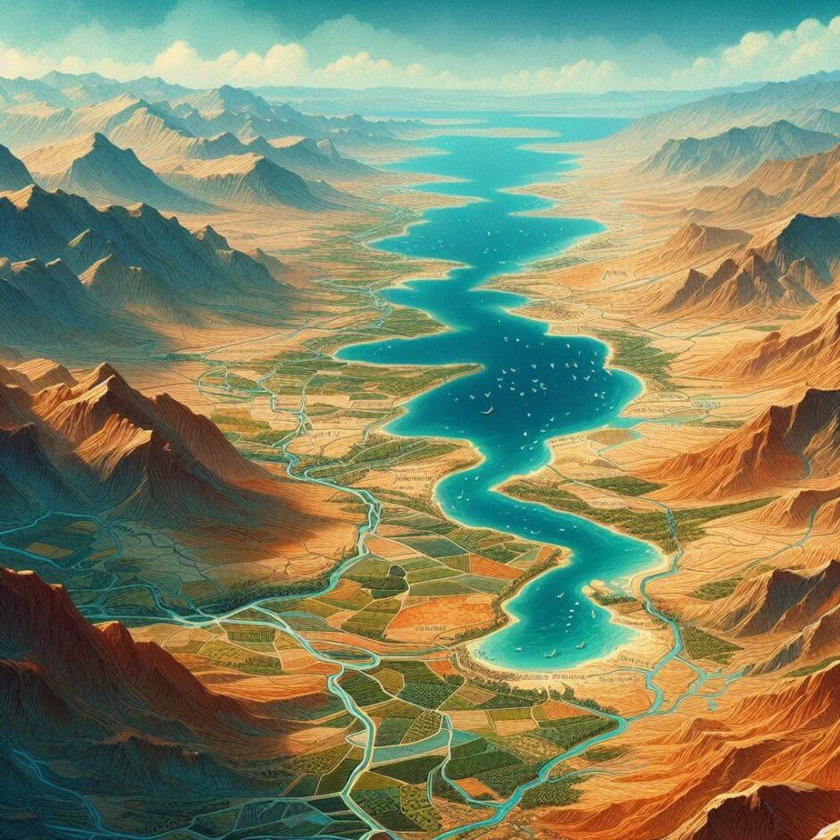 Ilustração da região de Gileade