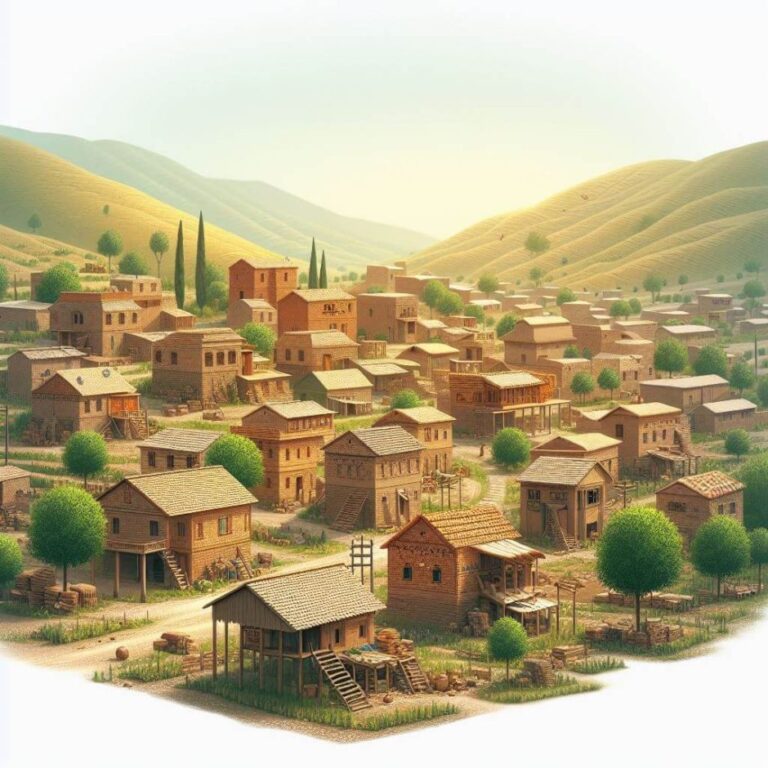 Ilustração da cidade de Mispá de Gileade