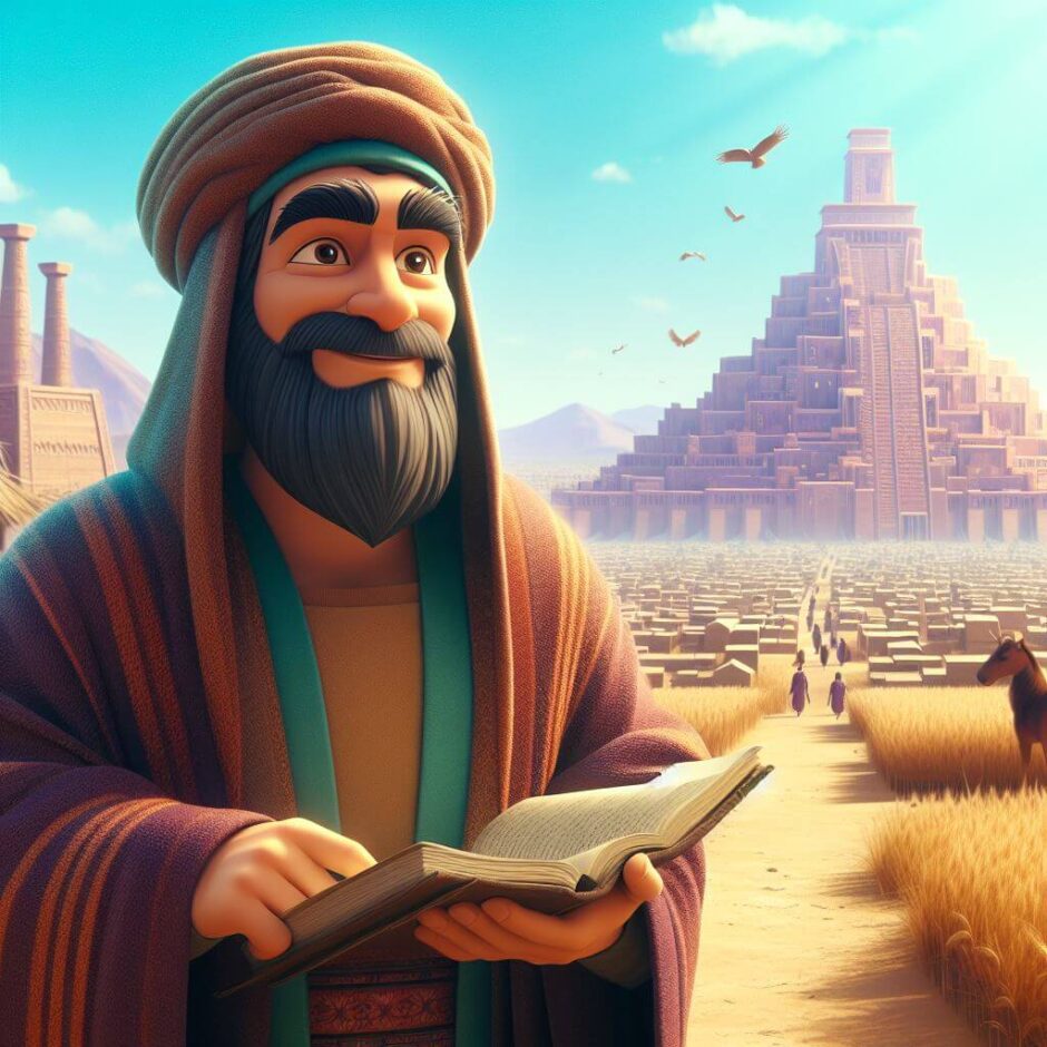 Ilustração de Gileade pai de Jefté