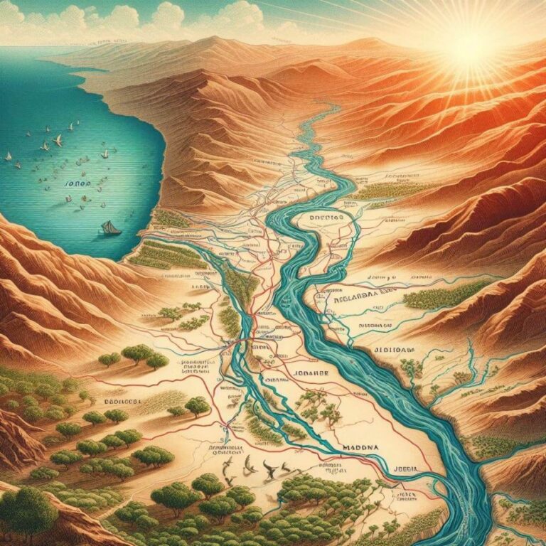 Ilustração do rio Arnom