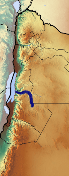 Mapa do rio Árnon