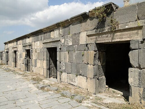 Estruturas de pedra em Gadara