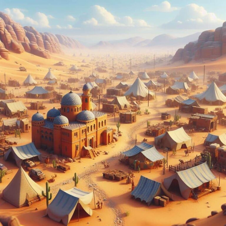 Ilustração da antiga cidade de Minite