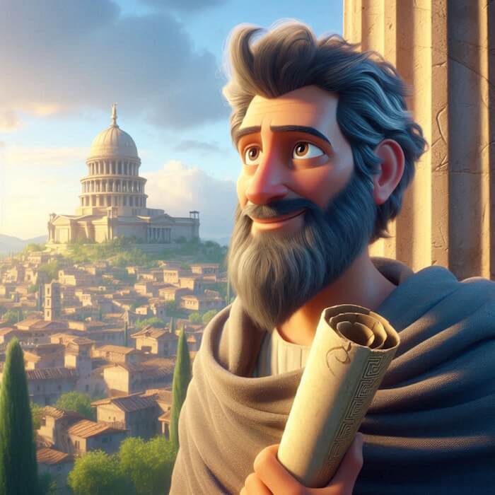 Ilustração de Epafras o bispo de Colossos