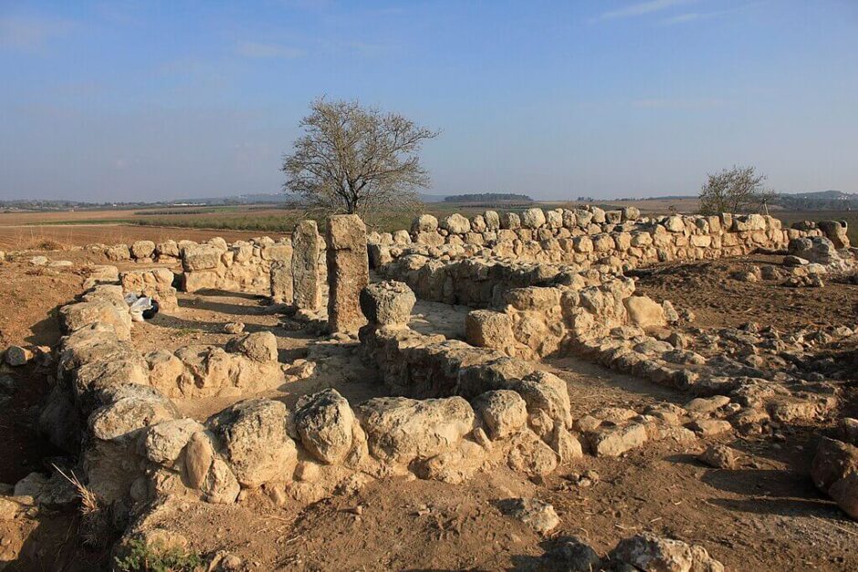 Foto das ruínas de Khirbet Tibneh