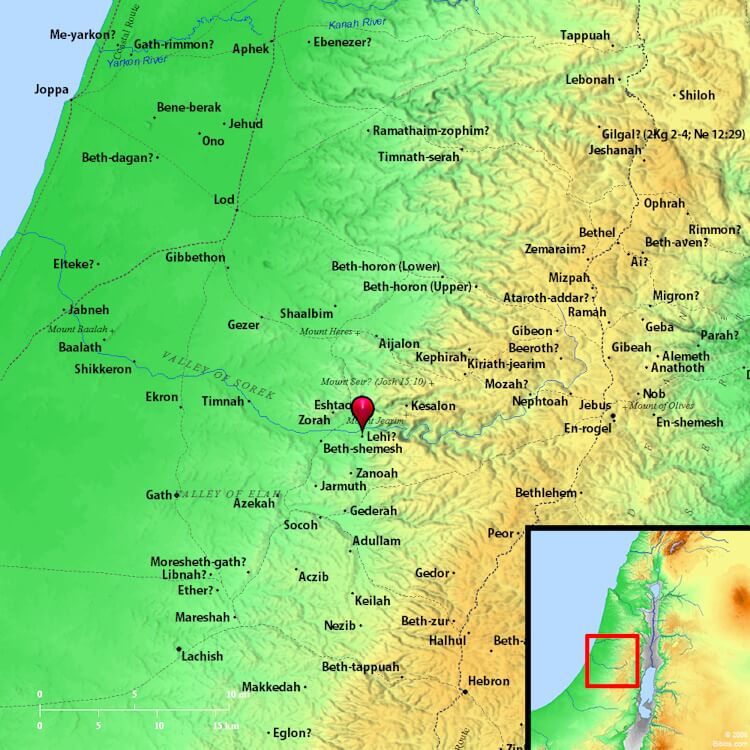 Mapa de Ramate-Leí, também chamada de Leí