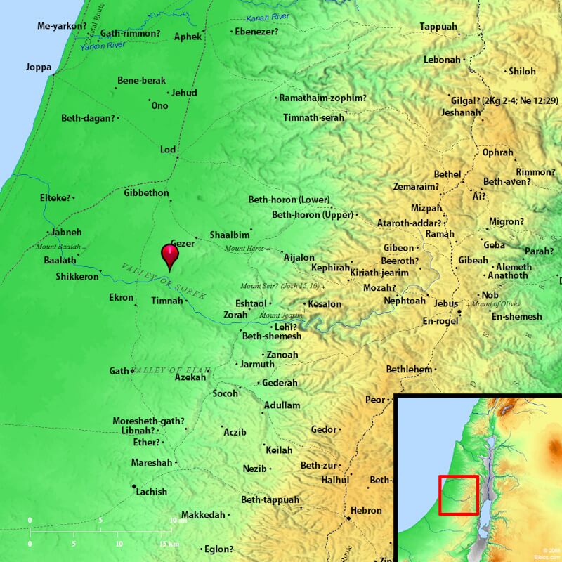 Mapa do vale de Soreque