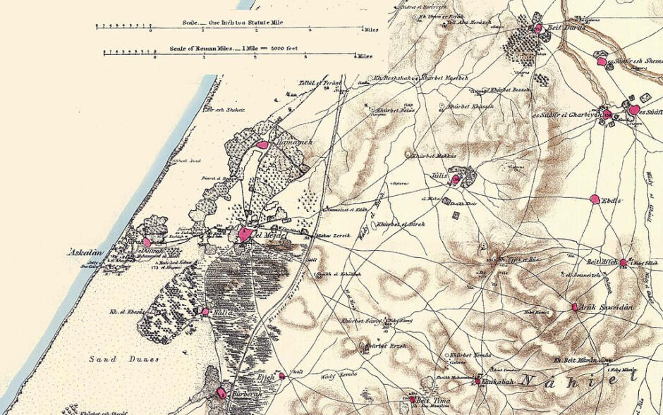 Mapa de Ascalom 1870