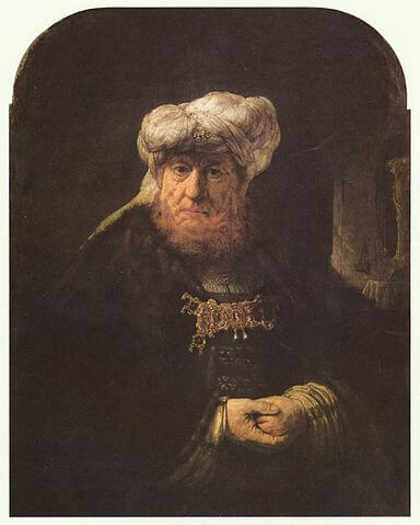 O Rei Uzias Acometido de Lepra por Rembrandt de 1635