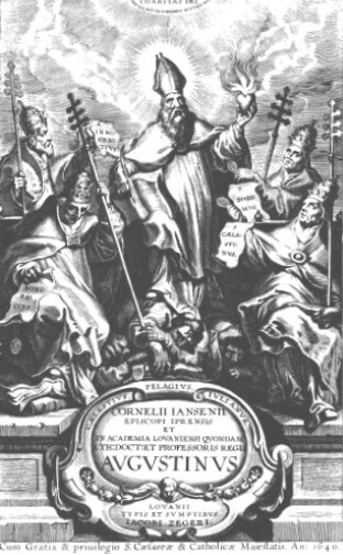 Frontispício do Augustinus, de Cornelius Otto Jansenius; edição de 1640. Precursor do Jansenismo