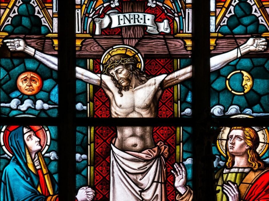 Mosaico de Cristo crucificado