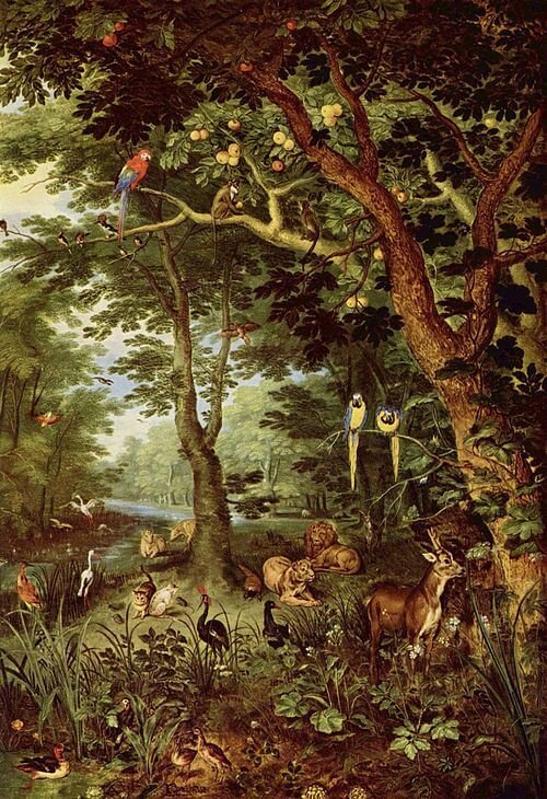 O Paraíso, por Jan Brueghel, o Velho