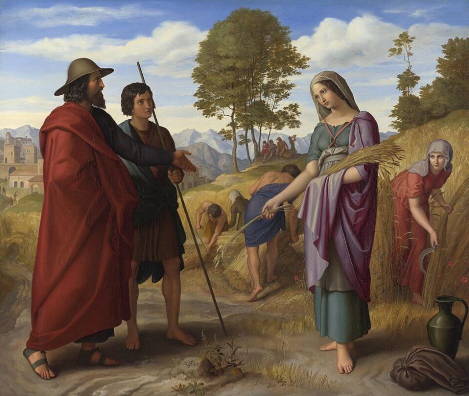 Rute no campo de Boaz por Julius Schnorr von Carolsfeld (1828).. Lei do levirato