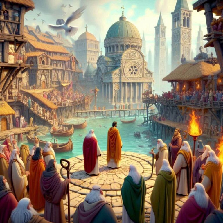 Ilustração da reunião de um grupo herético (Valentinianismo)