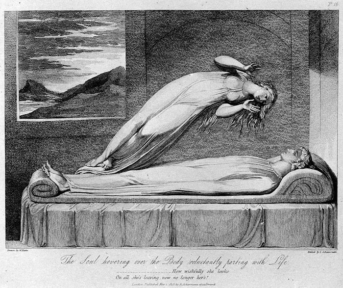 A Sepultura por William Blake de 1808 A Sepultura por William Blake de 1808