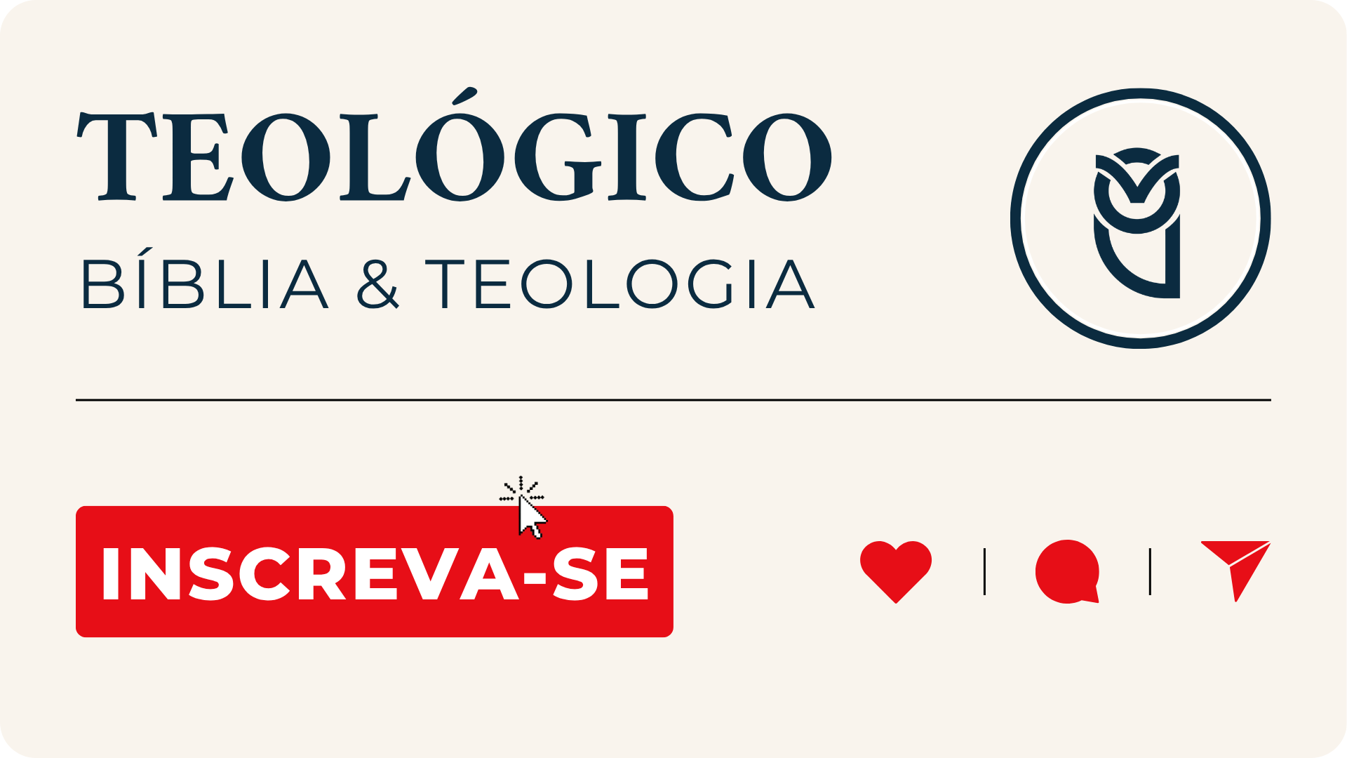 Canal do Youtube Teológico - Banner Lateral