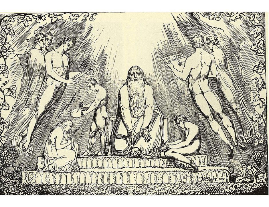 Enoque, litografia de William Blake , 1807