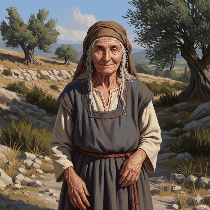 Ilustracao de Ada esposa de Lameque Ilustração de Ada, esposa de Lameque