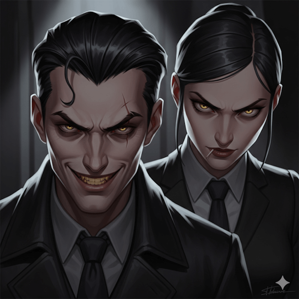 Ilustracao de dois pecadores Ilustração de dois pecadores