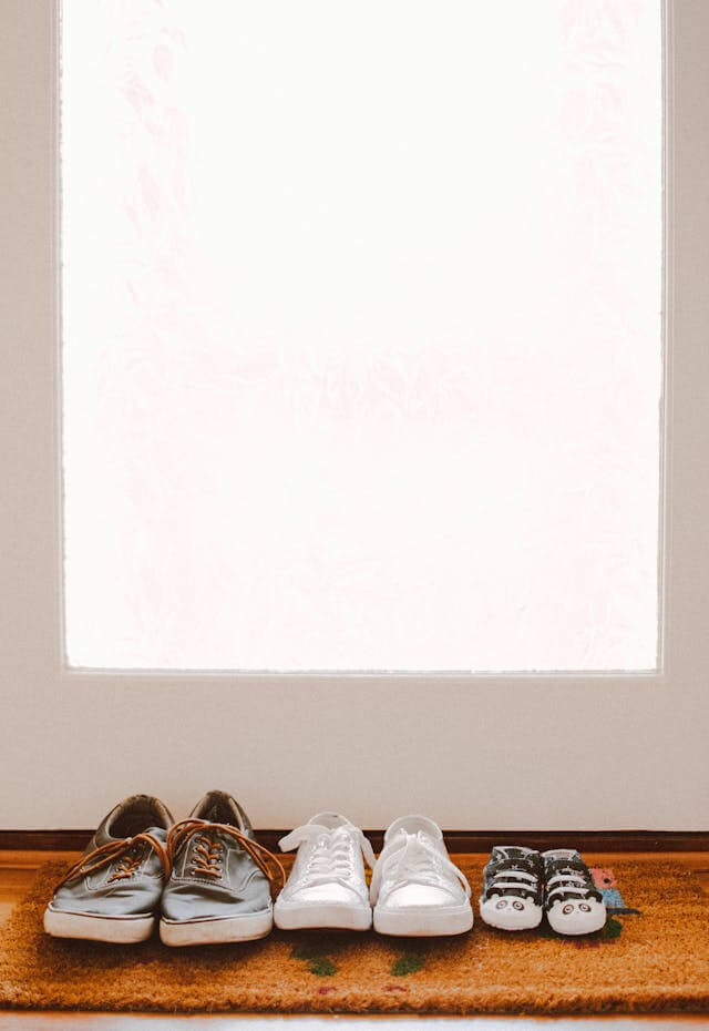 Tres sapatos de familia Três sapatos de família