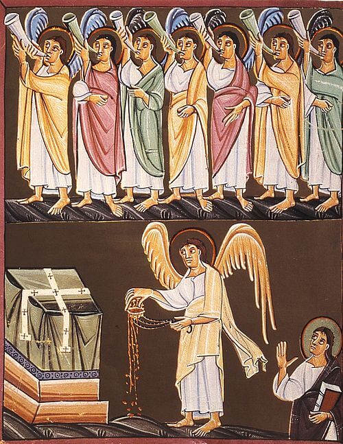 As Sete Trombetas e o anjo com um incensário (Apocalipse de João)