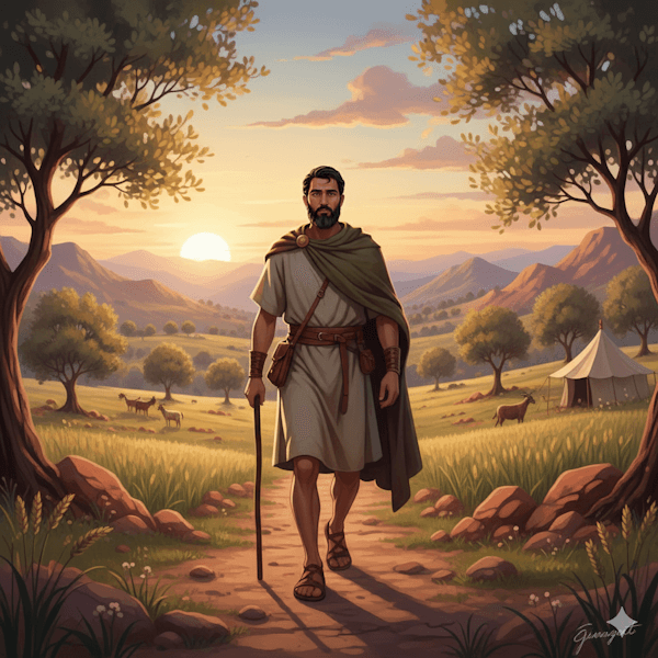 Ilustração de Cainã, filho de Enos