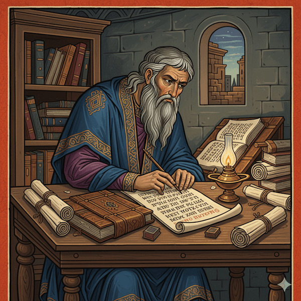 Ilustração de João Filopono. Precursor do Triteísmo