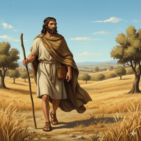 Ilustração de Malalel, descendente de Sete