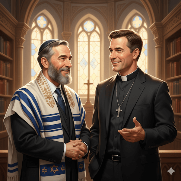 Ilustração de um diálogo Inter-religioso