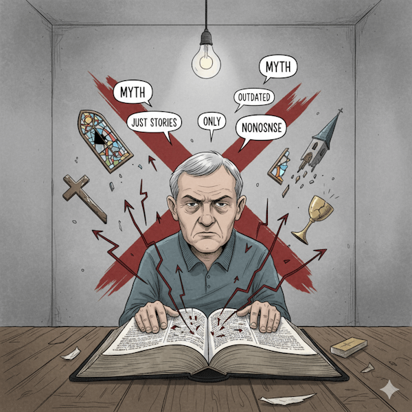 Ilustração que representa o Reducionismo Teológico