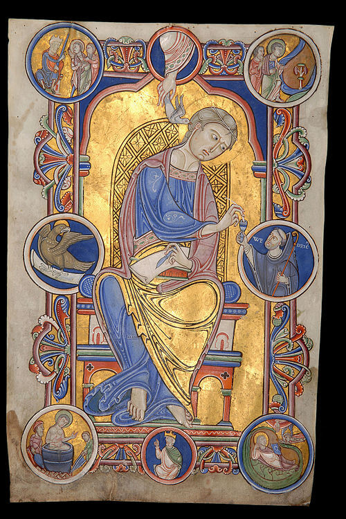 São João Evangelista no Evangelário do Abade Wedricus