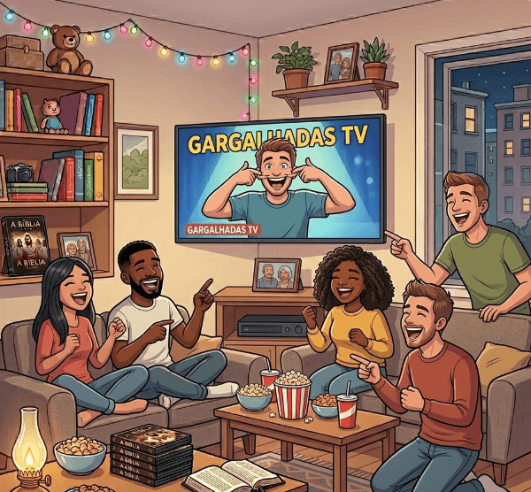 Ilustração de amigos se divertindo