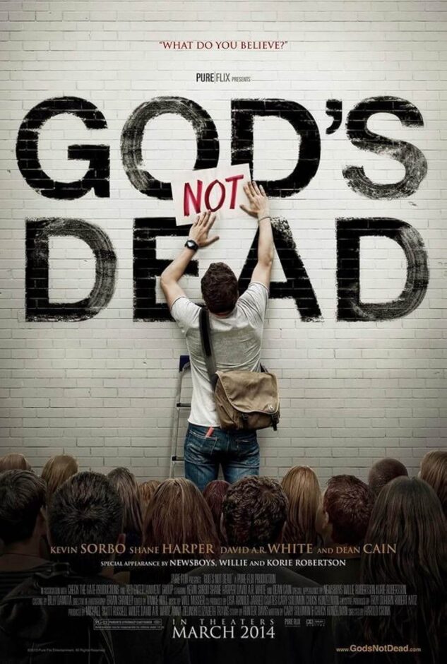 Capa do filme God's Not Dead (2014). Filmes Apologéticos